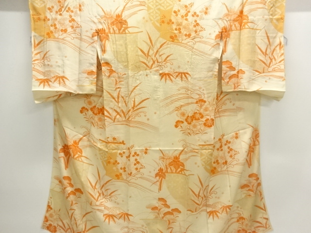 Japanese Kimono / Chirimen Kinsha Silk